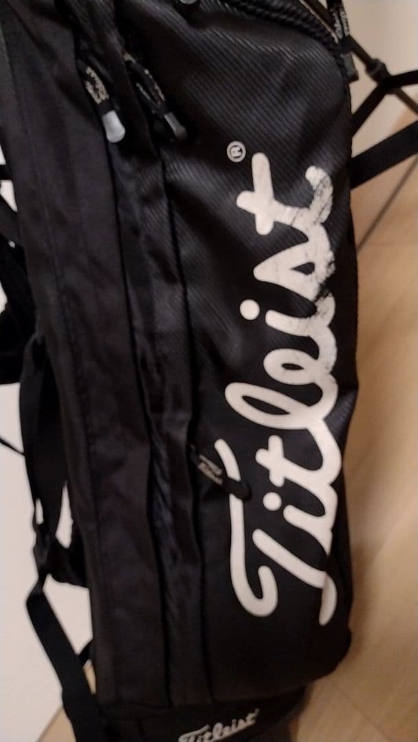 オーリー Titleist 黒 キャディバッグ スタンド付き