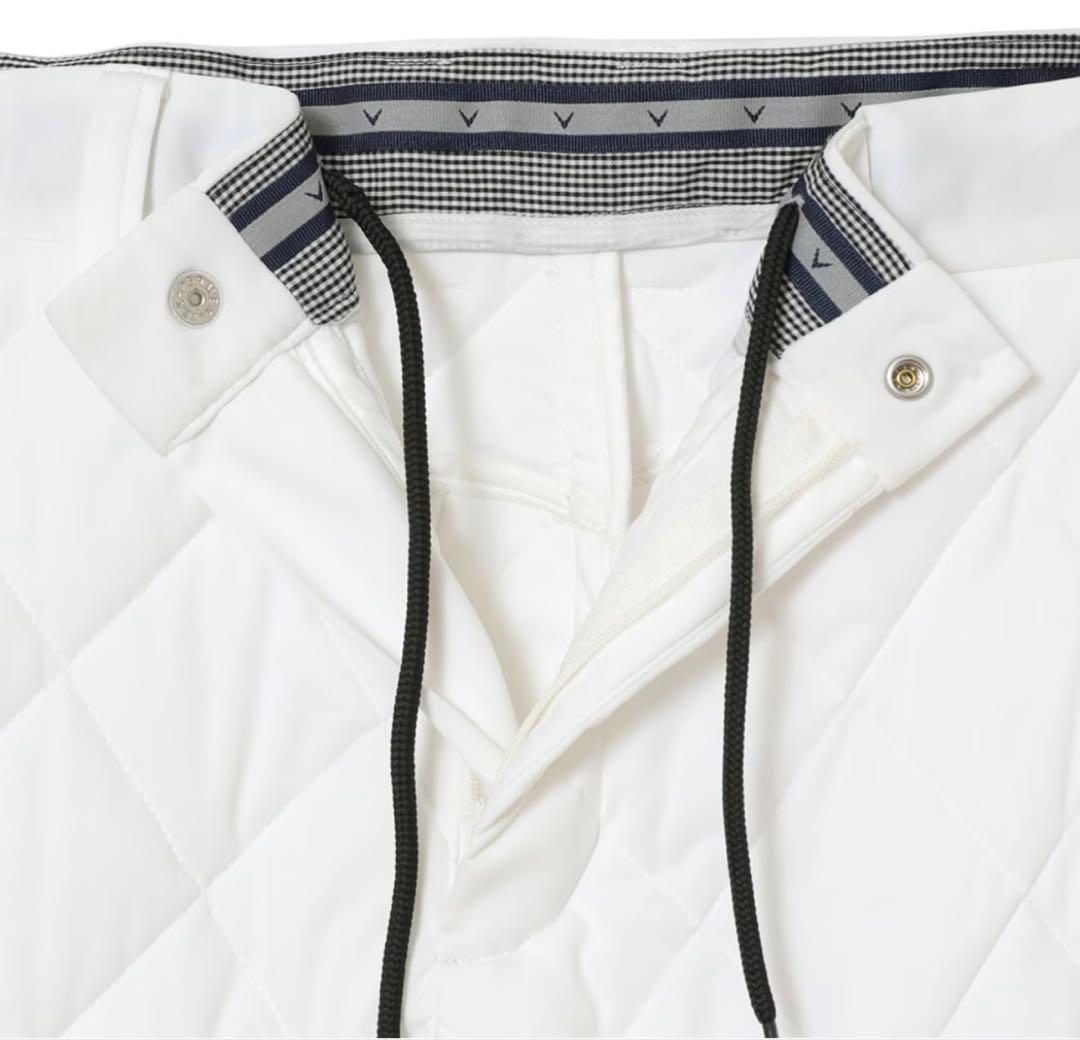 美品　キャロウェイゴルフ中綿ダウンパンツ　ホワイト　Lサイズ