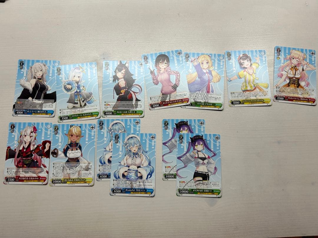 ホロライブ　ヴァイシュツバルツ　Reバース　サイン入りカード