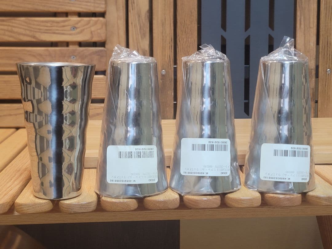 廃盤 UNIFLAME ユニフレーム ウェーブタンブラー SUS370 4個