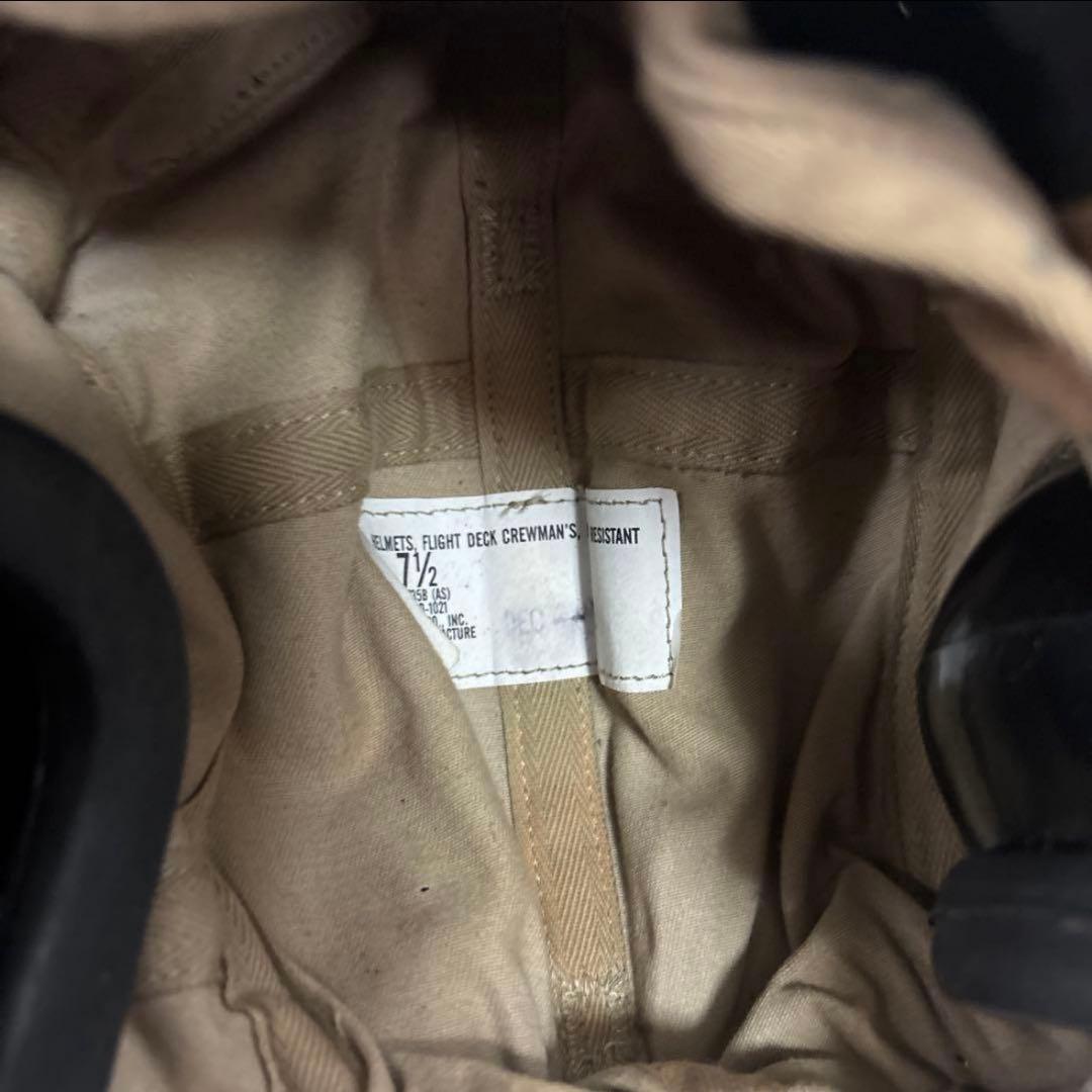 米軍　実物　FLIGHT DECK CREWMAN'S HELMET 送料無料⑥