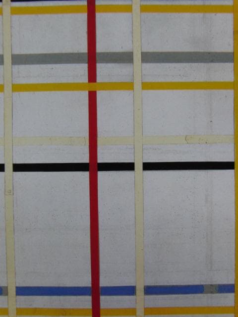 ピート・モンドリアン、『ニューヨーク・シティ III』、希少な額装用画集より