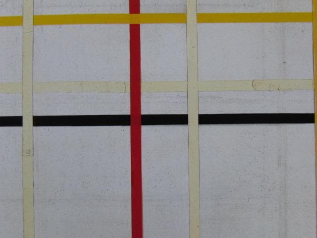 ピート・モンドリアン、『ニューヨーク・シティ III』、希少な額装用画集より