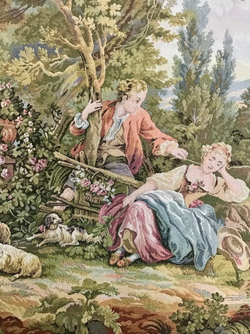 Yuta☆管347☆イタリア製☆アンティーク☆ゴブラン織☆超大型☆絵画