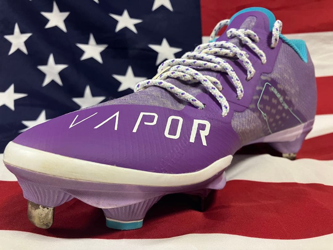 【日本未発売】NIKE ナイキ　野球 スパイク　27cm パープル　ホワイト