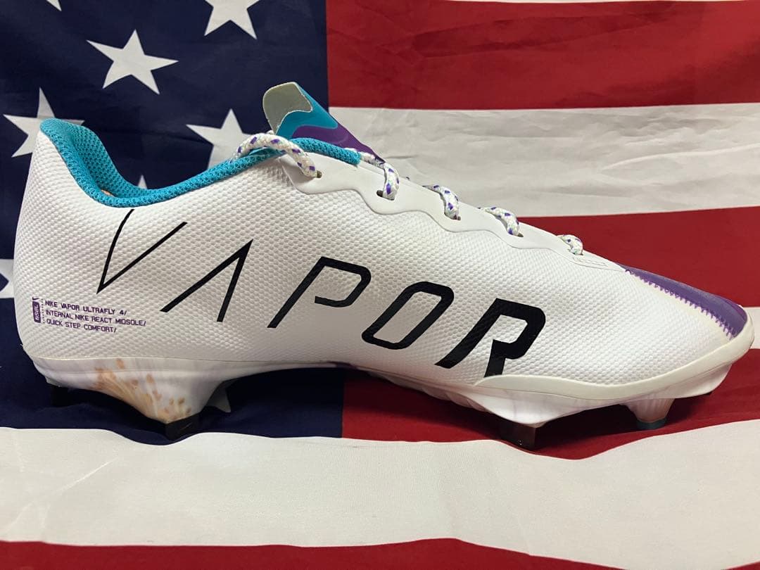 【日本未発売】NIKE ナイキ　野球 スパイク　27cm パープル　ホワイト