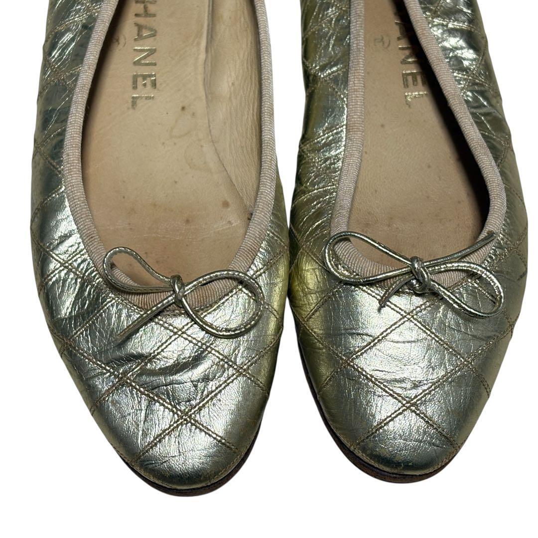 CHANEL シャネル マトラッセ バレエシューズ 35