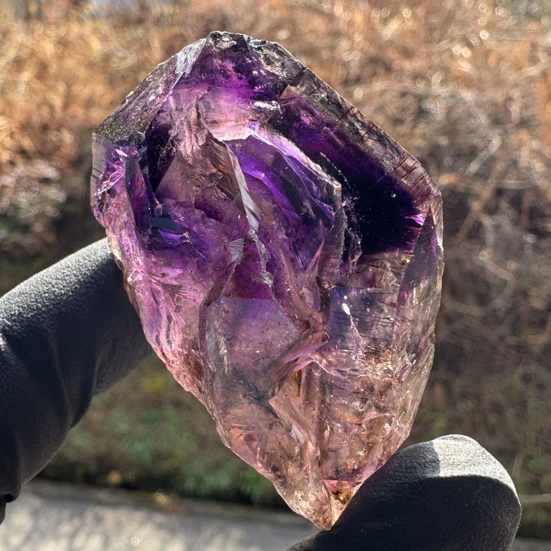 極上 水入り シャンガンアメジスト(ジンバブエ産) クリスタル 原石 鉱物標本