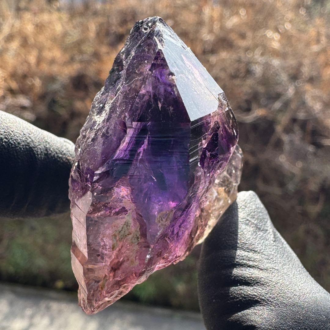 極上 水入り シャンガンアメジスト(ジンバブエ産) クリスタル 原石 鉱物標本