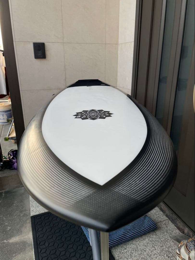 sooose　GMC ショートボード　PUカーボンレール　フィン付