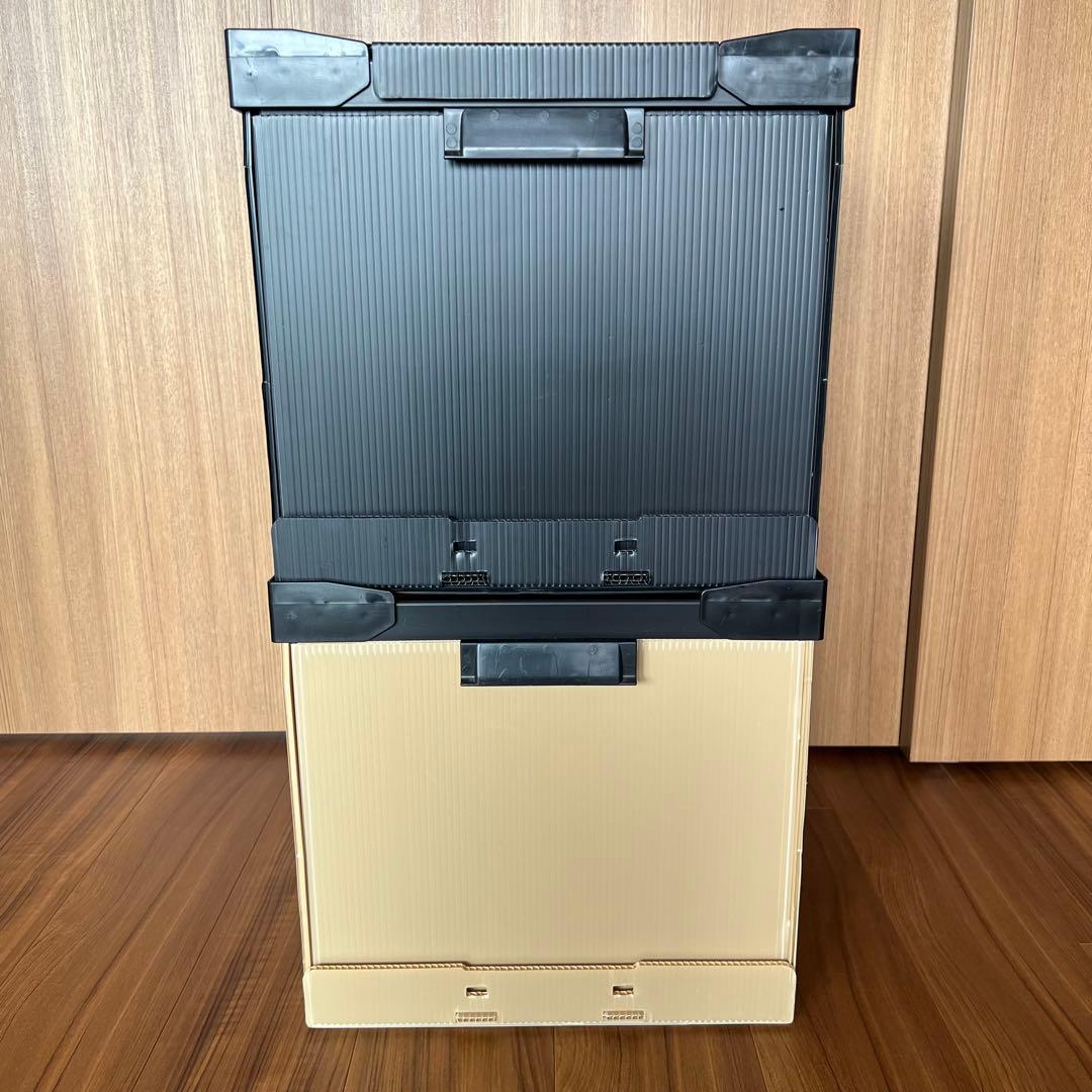 DMRオリジナル収納2個＋蓋セット ダンスミュージックレコード コンテナ