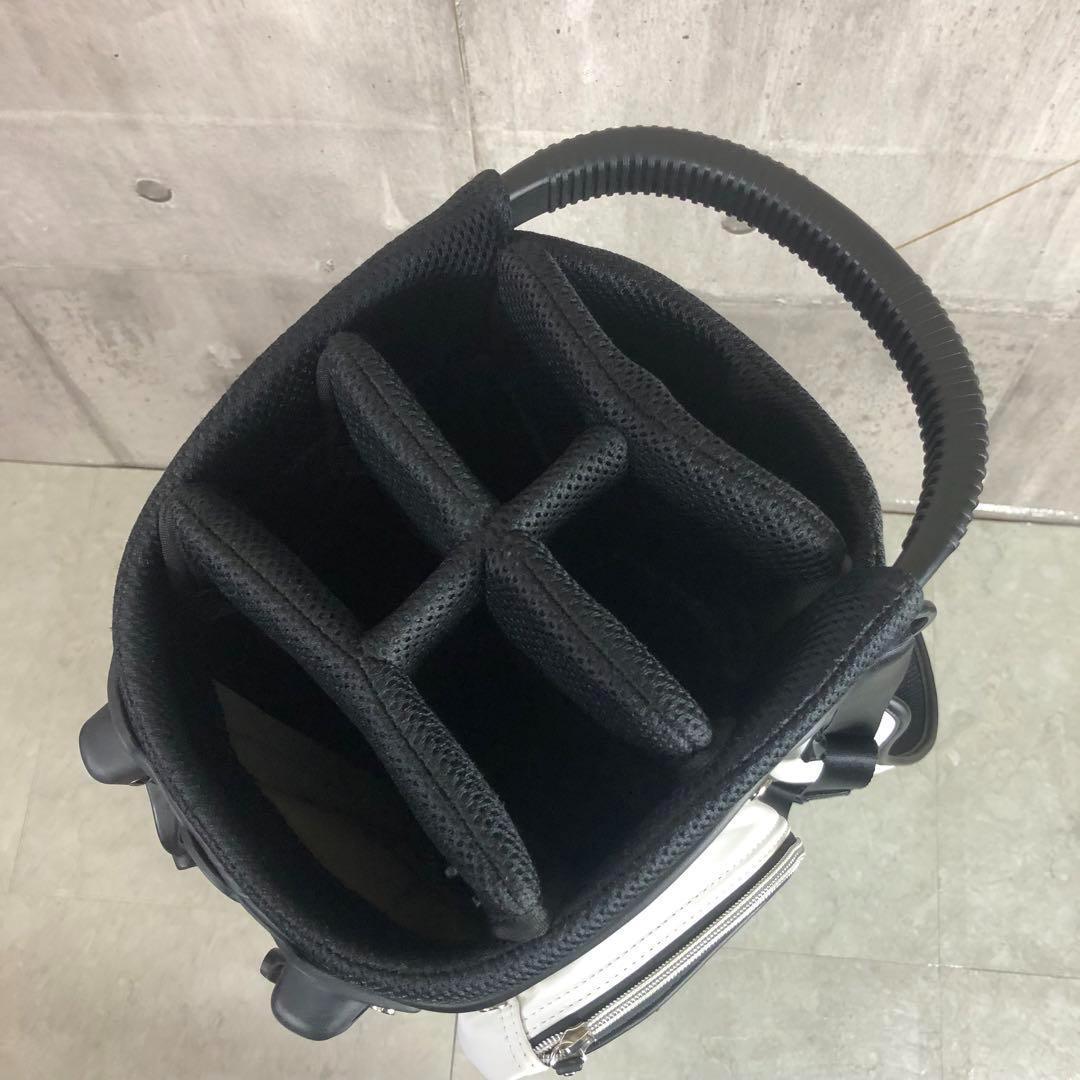 MARK&LONA　キャディバッグ　9型　6分割　PUレザー　スタンド式