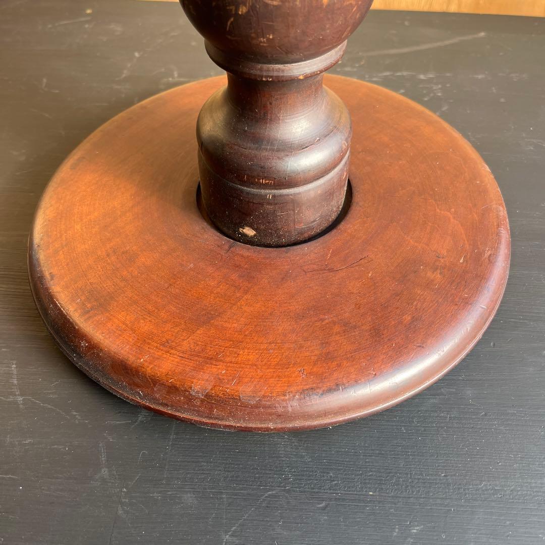 回転台 アンティーク コンポート 木製 扇風機台 オブジェ ケーキスタンド