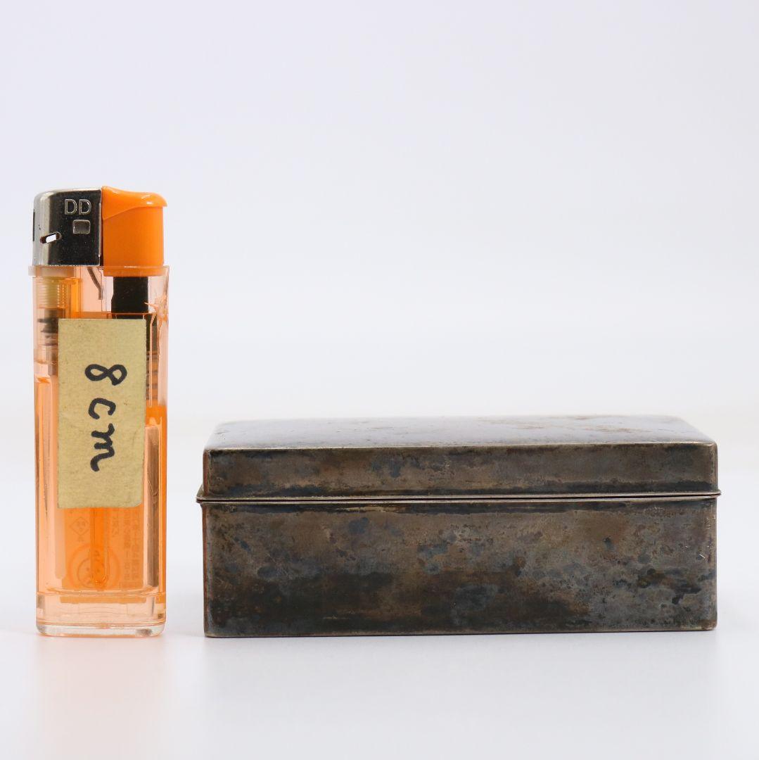 銀巻煙草箱 小箱 蓋物 銀製 STERLING950 約108g　N860　N6
