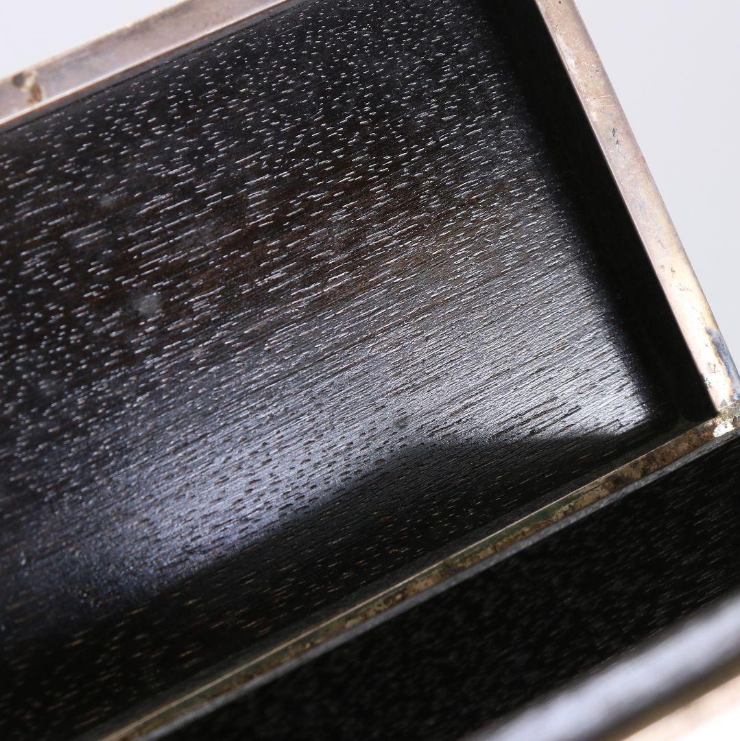 銀巻煙草箱 小箱 蓋物 銀製 STERLING950 約108g　N860　N6