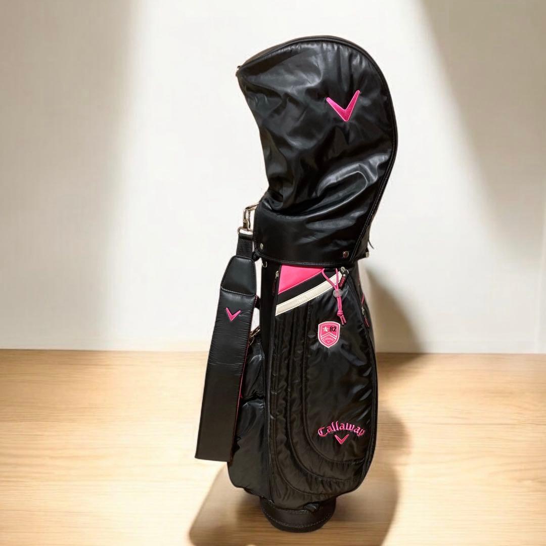 Callaway キャロウェイピンク&ブラックゴルフバッグキャディバッグ(美品)