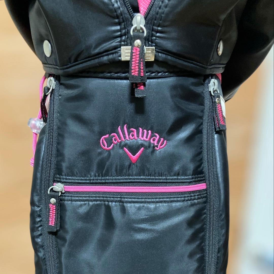 Callaway キャロウェイピンク&ブラックゴルフバッグキャディバッグ(美品)