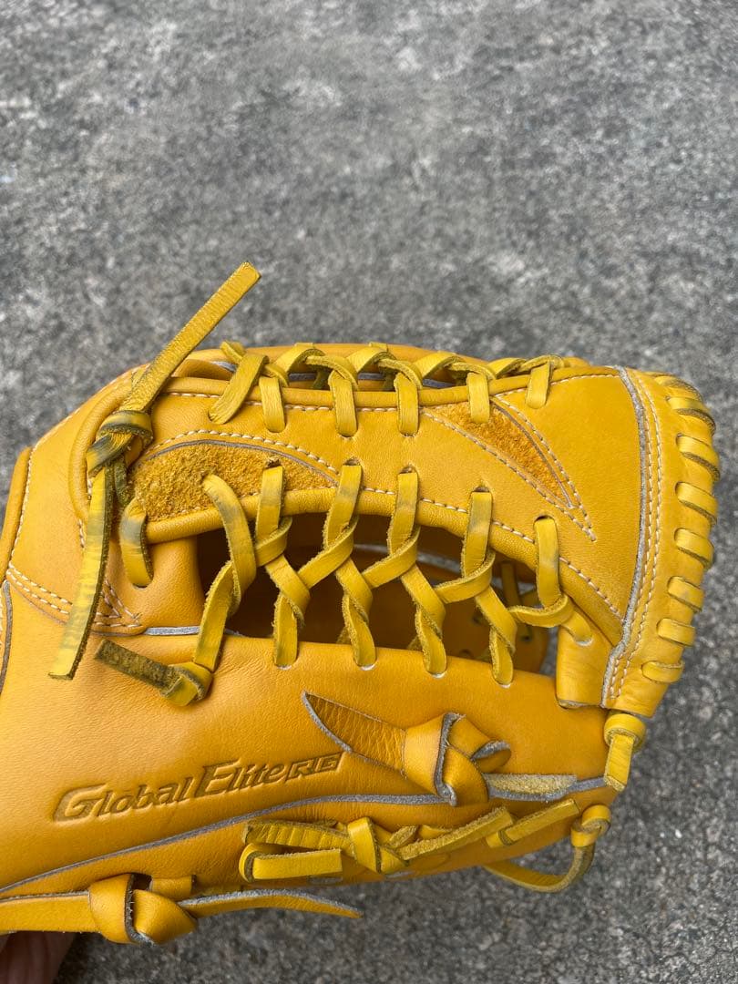 ミズノ　グローバルエリートＲＧ 軟式グローブ イエロー　少年野球　高学年