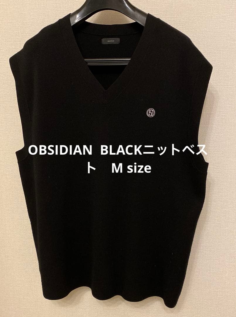 OBSIDIAN golfニットベスト　M size