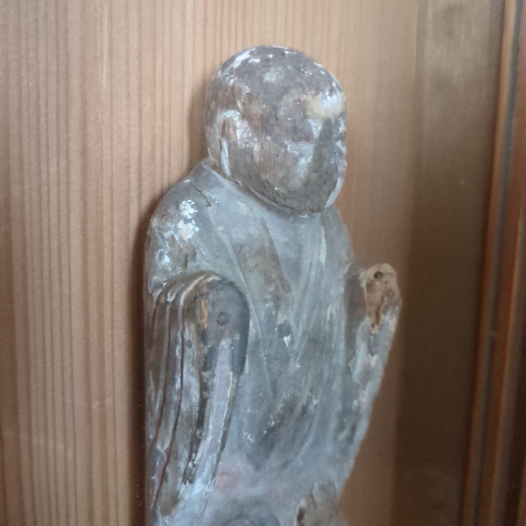 木製仏像オブジェ 約19cm　　骨董品　美術品　壁掛け