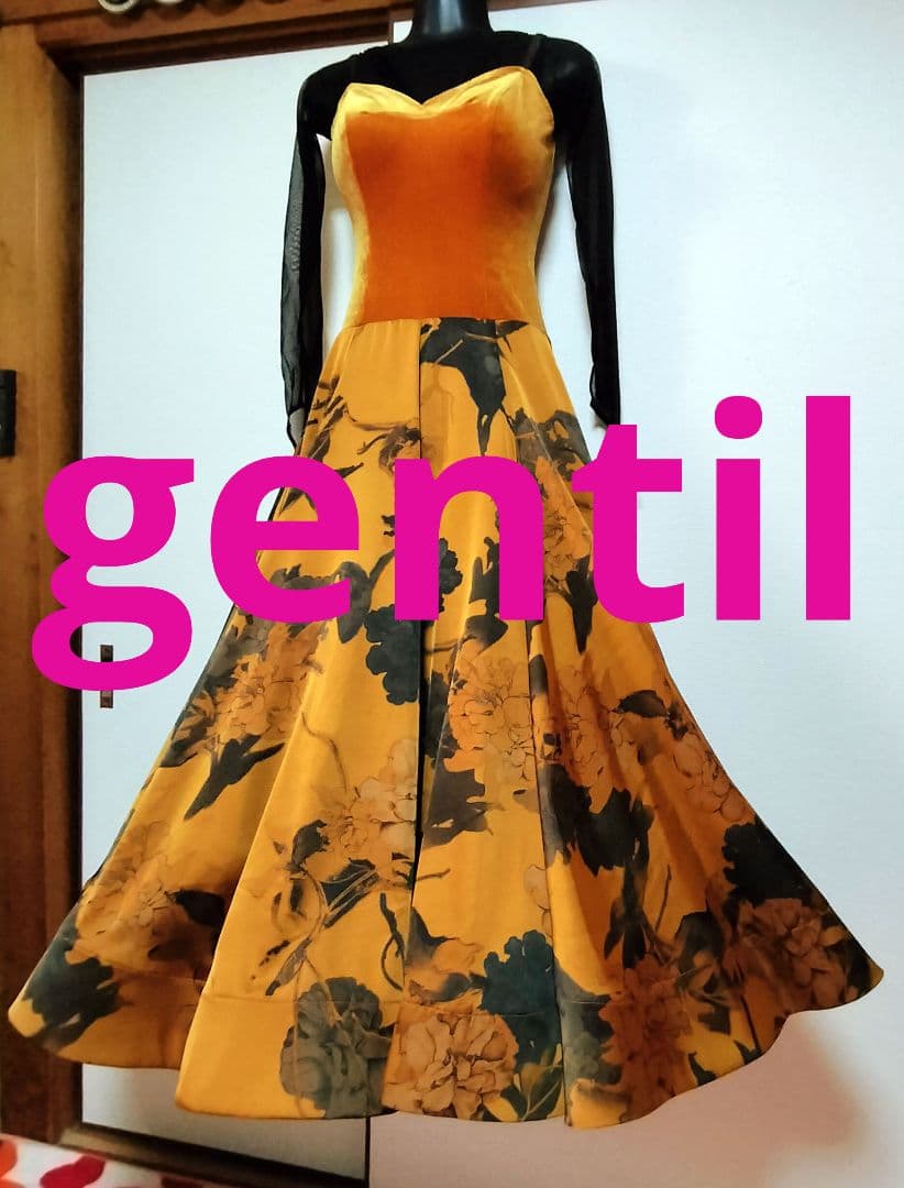 社交ダンス♡ジャンティ　モダン　スタンダードワンピースドレス