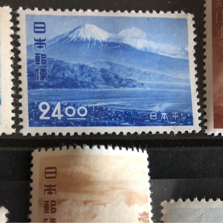 カタログ価格46,400円！観光地百選切手12種！一枚で24,000円の日本平も