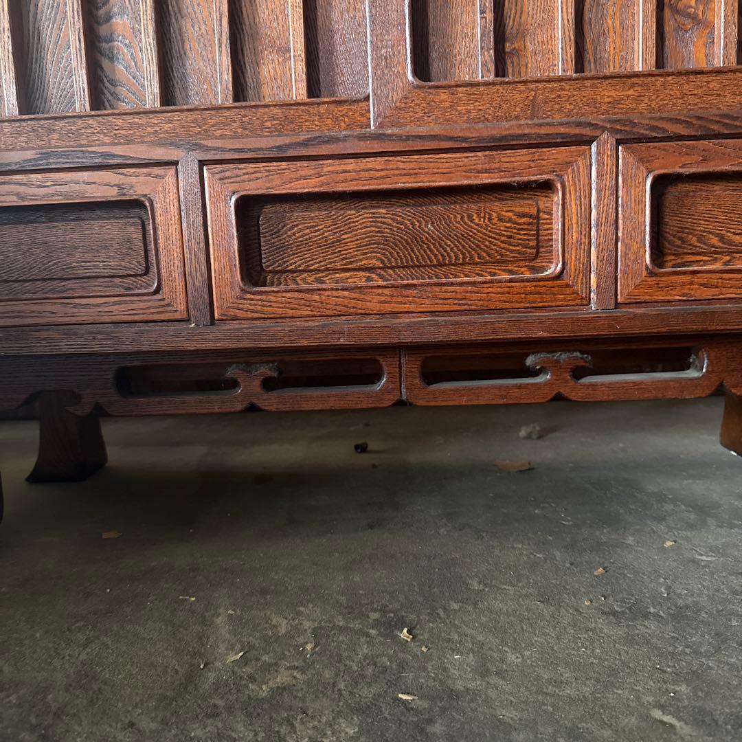 s*a様 【送料込み】水屋箪笥　唐木家具　花梨　飾り棚　アンティーク家具　和箪笥