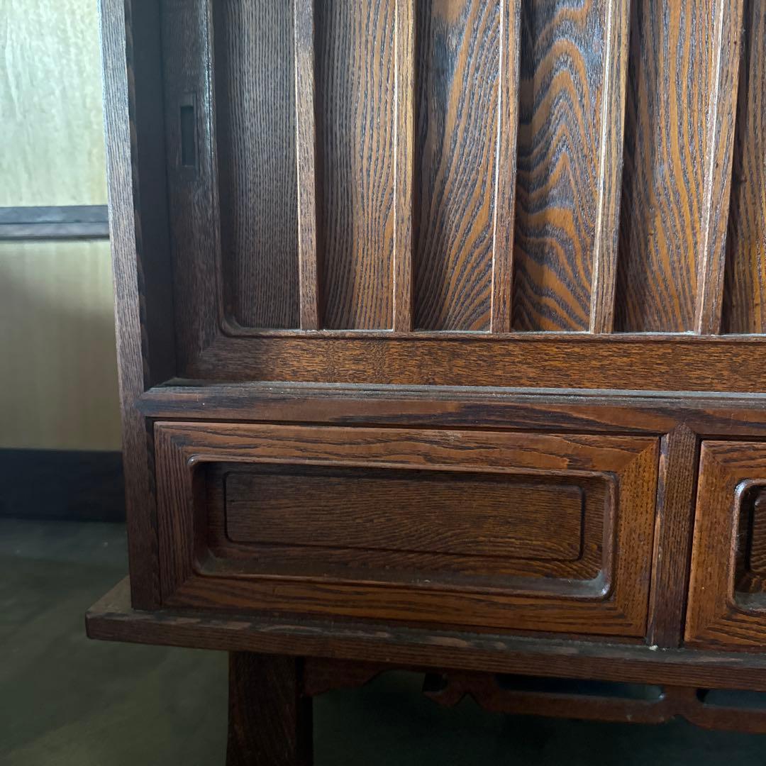 s*a様 【送料込み】水屋箪笥　唐木家具　花梨　飾り棚　アンティーク家具　和箪笥