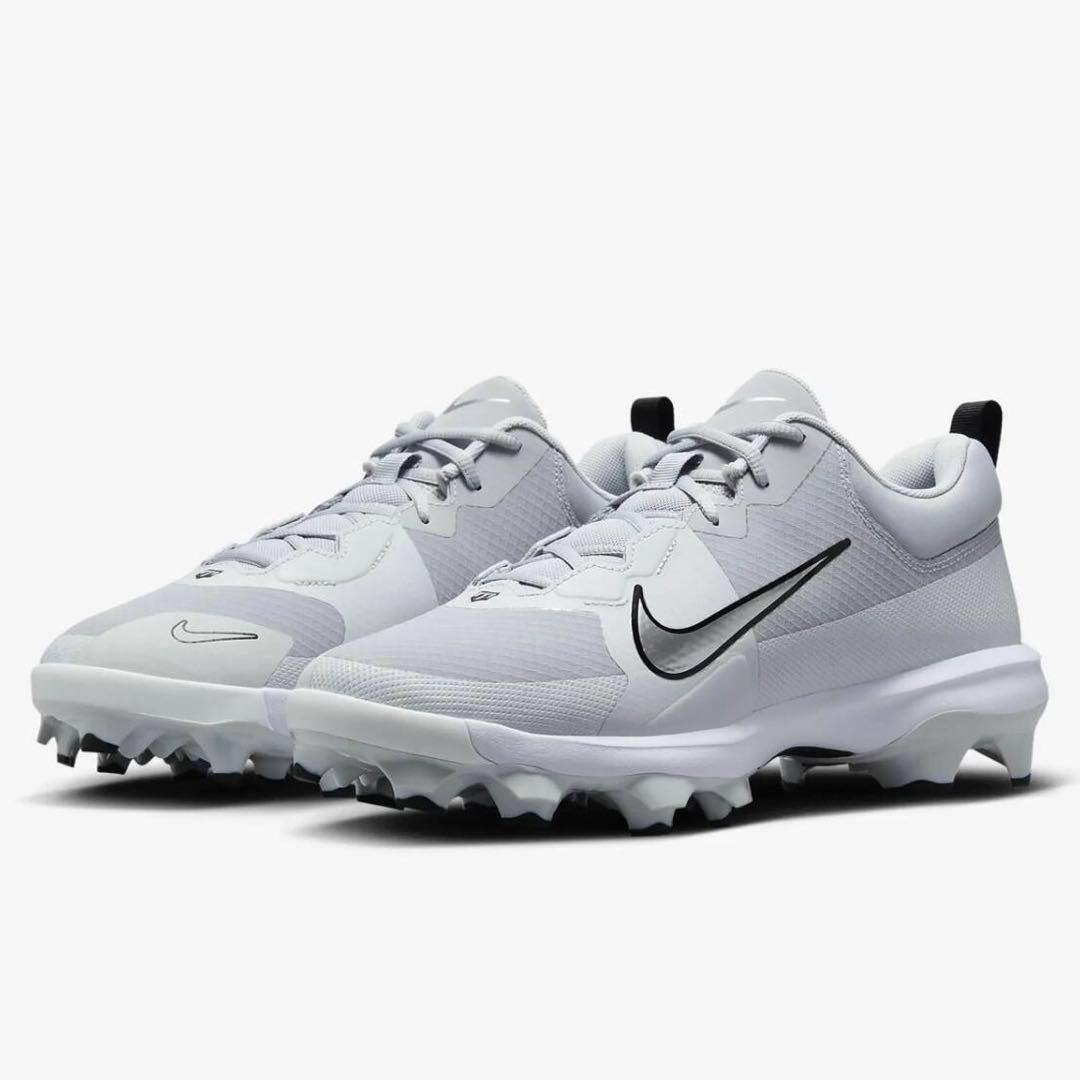 ナイキ フォース トラウト プロ 28 野球 スパイク 靴 シューズ グレー