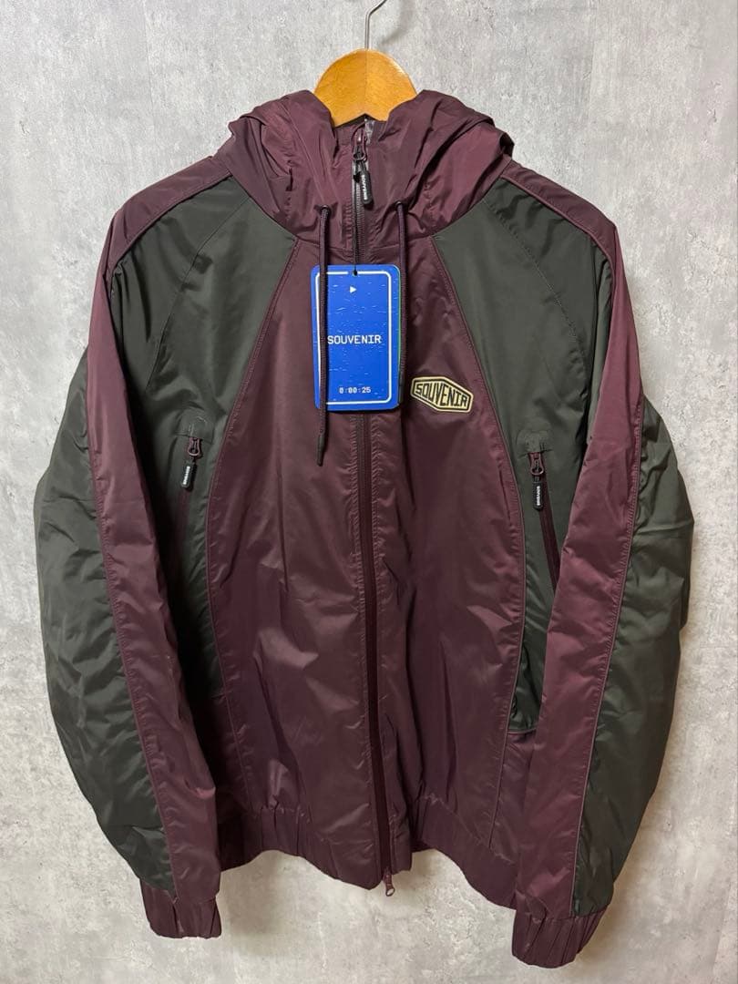 【新品未使用】SOUVENIR スーベニア フード付きジャケット バーガンディ