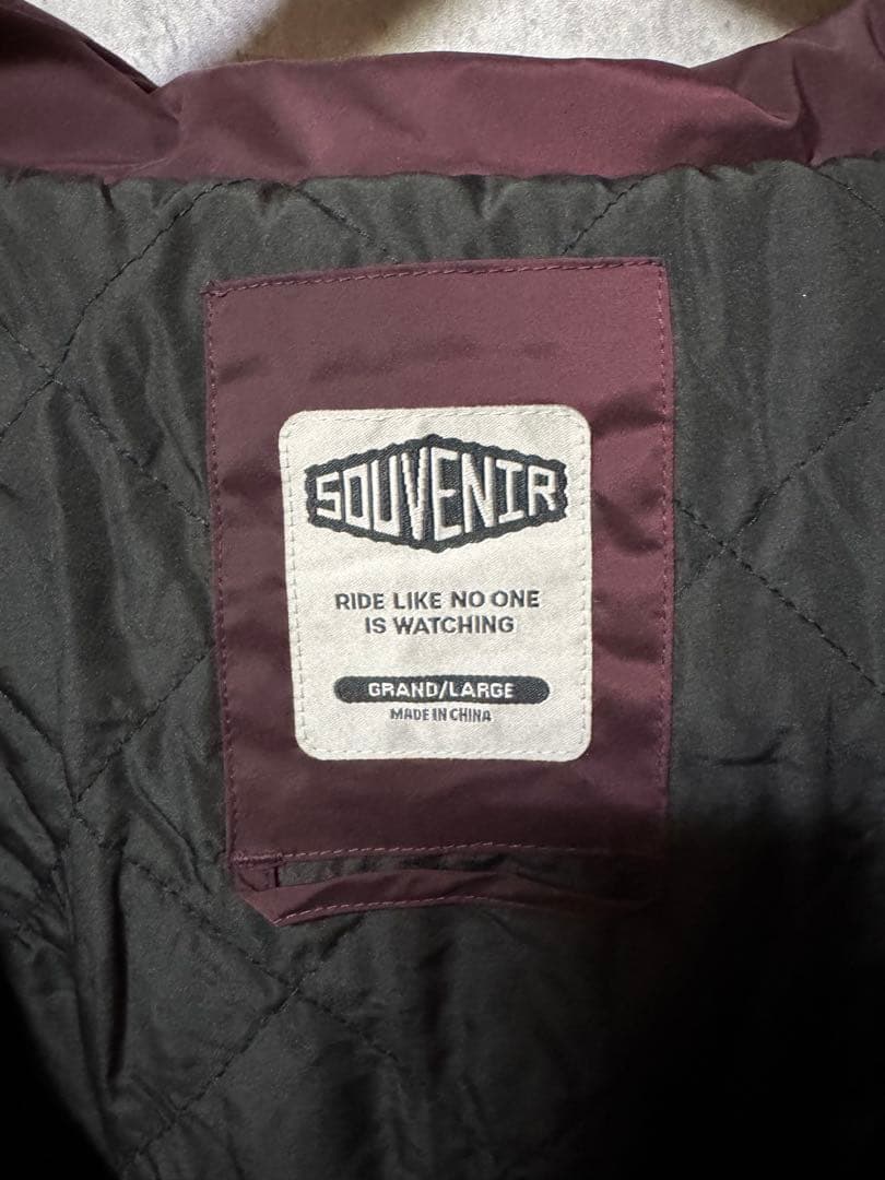 【新品未使用】SOUVENIR スーベニア フード付きジャケット バーガンディ