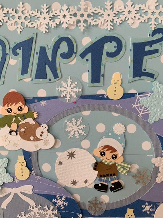 【クラフトパンチ】★アルバム飾り★冬のクラフト★男の子用