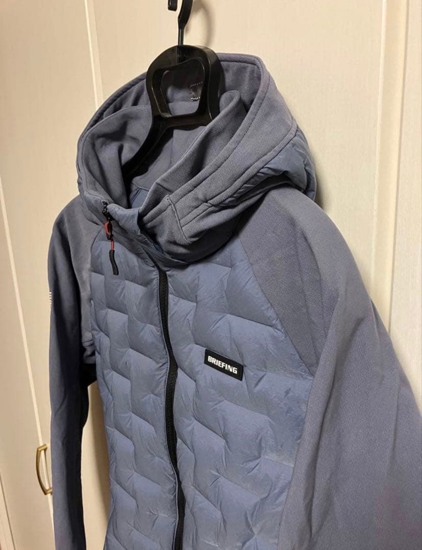 BRIEFING ハイブリッドダウンパーカー XL グレー