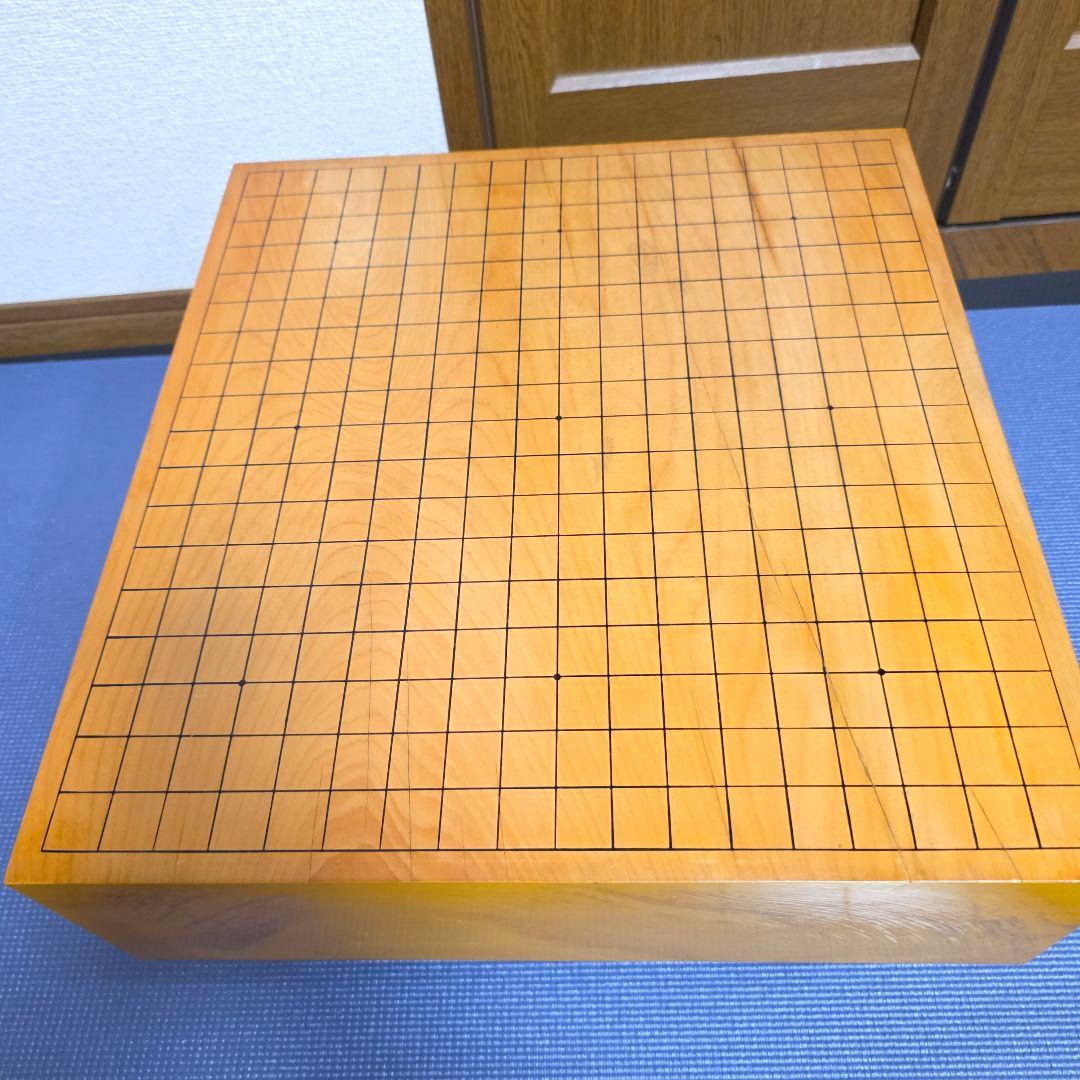 120【定価60万円】本榧 柾目 足付　 碁盤へそ　碁石 28号 本蛤 那智黒