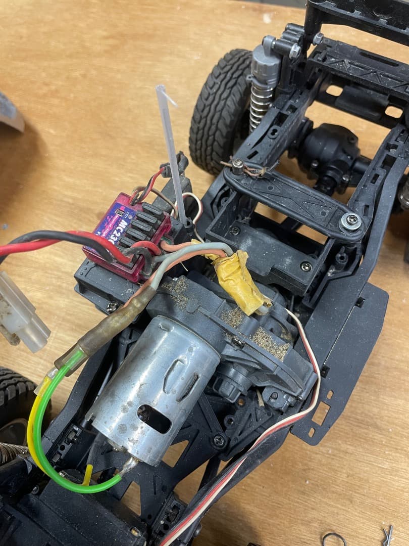 TAMIYA CC-02 シャーシ　フタバ　プロポ・バッテリー付き