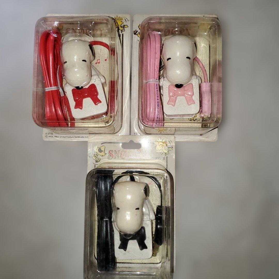 スヌーピー コードタップ 3色セット　レトロ　レア　延長コード