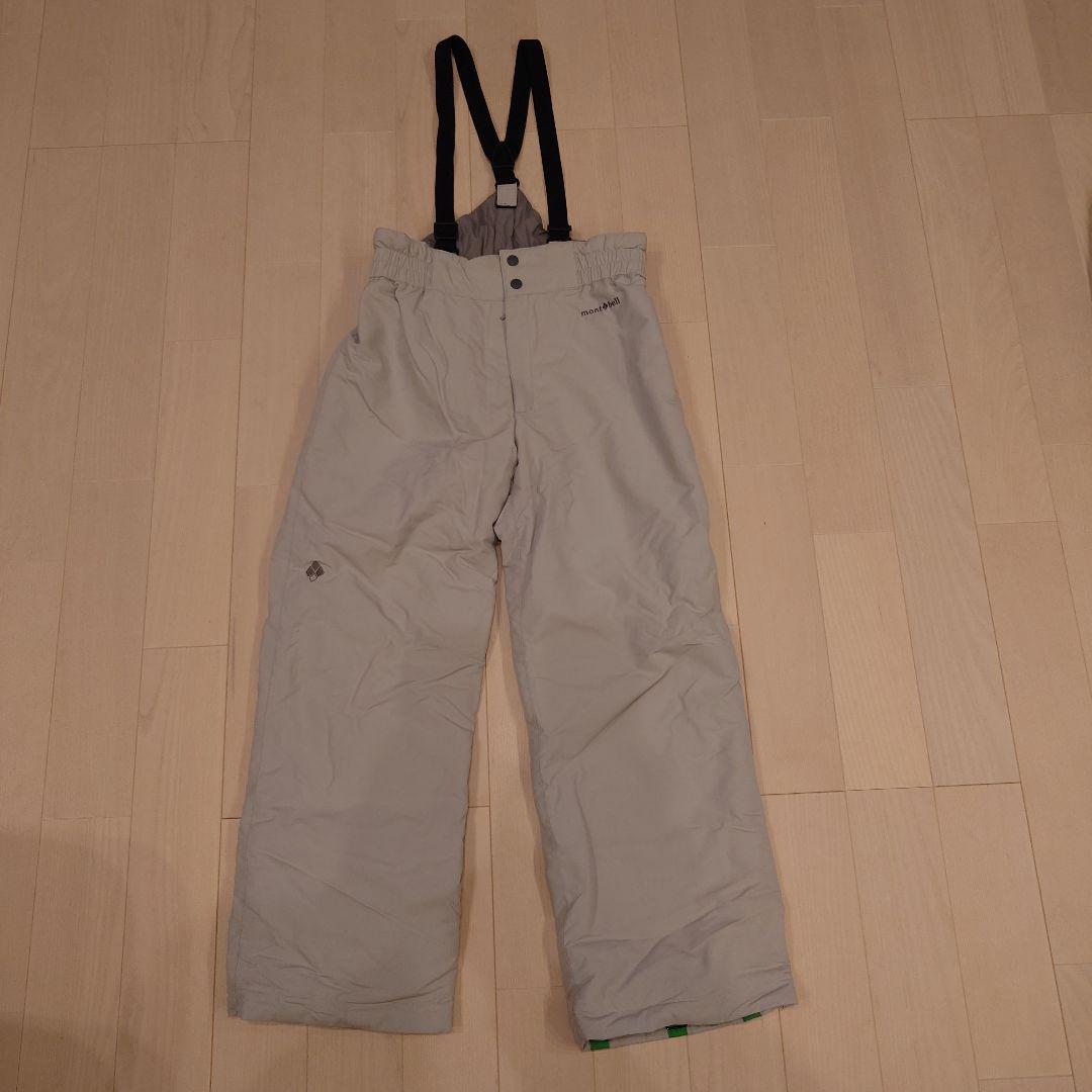 ❗️お値下げ❗️mont-bellパウダーライトジャケット&ビブ160セット中古