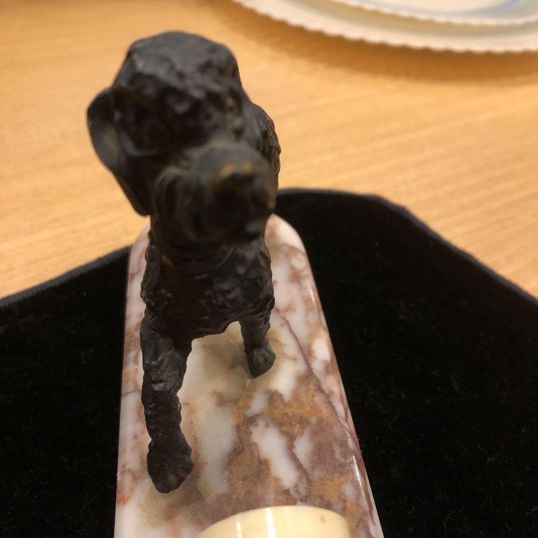 アンティーク　プードルの日めくりカレンダー