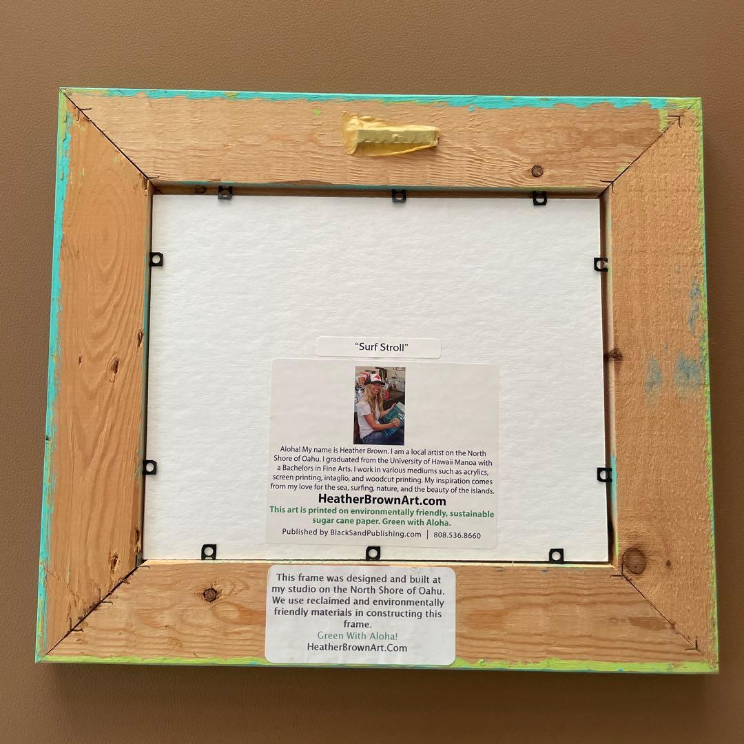 ヘザーブラウン Heather Brown ビーチアート フレーム・額縁付き