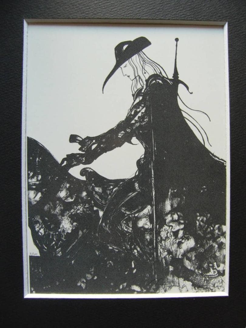 天野　喜孝、月影の騎士、厳選、希少画集画、美麗！人気作品、新品高級額 額装付