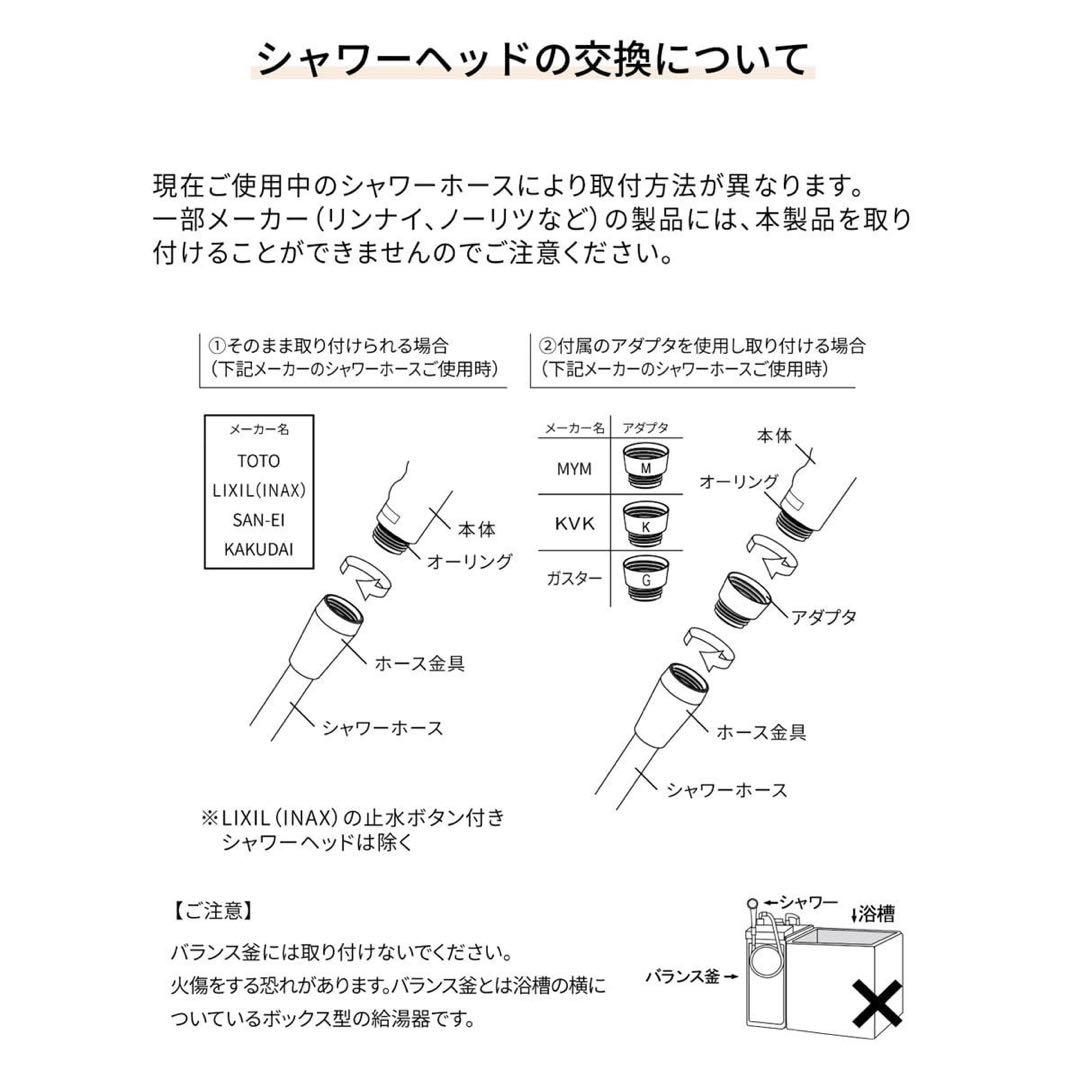 YEDE シャワーヘッド メタル製