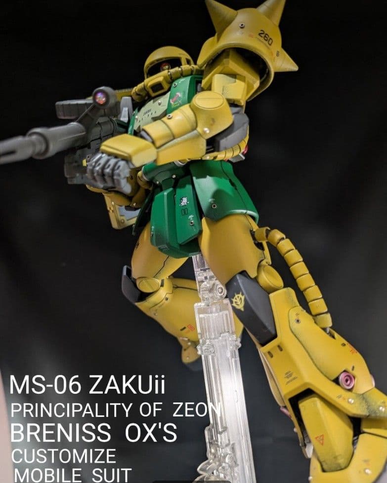 MG1/100 MS-06Sブレニフ・オグス専用 ZAKUii 改修塗装済完成品