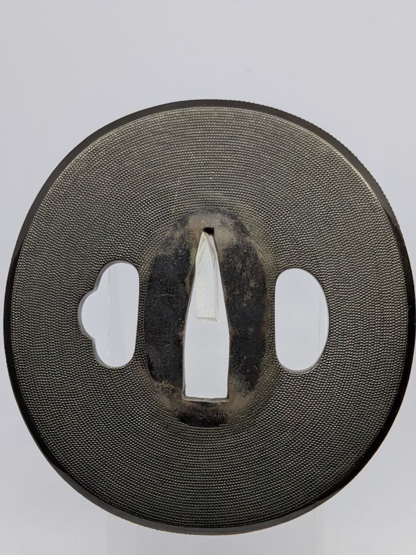 無銘 特別保存刀装具 安田 魚々子文図鐔 赤銅地 献上鐔 将軍家抱工 箱付