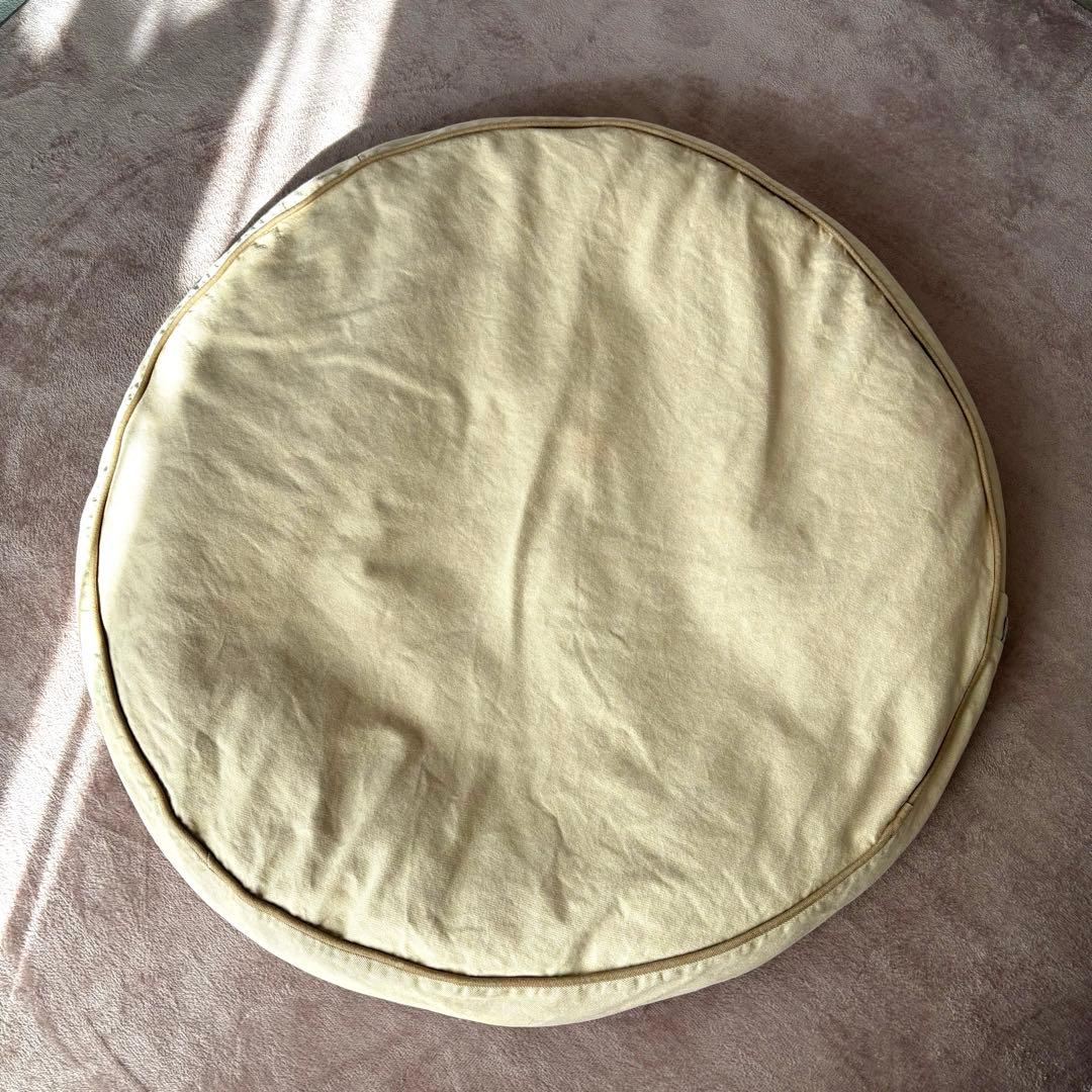 l.l.bean プレミアムデニム　ドッグベッド　カーキ　ベージュ　円形