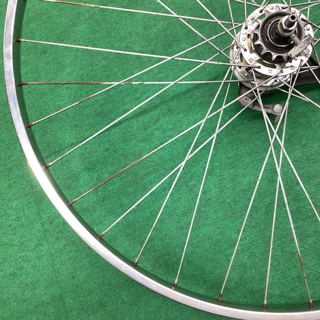 ステンレスリム　後輪 27x1-3/8 内装3段　27インチ ローラーブレーキ