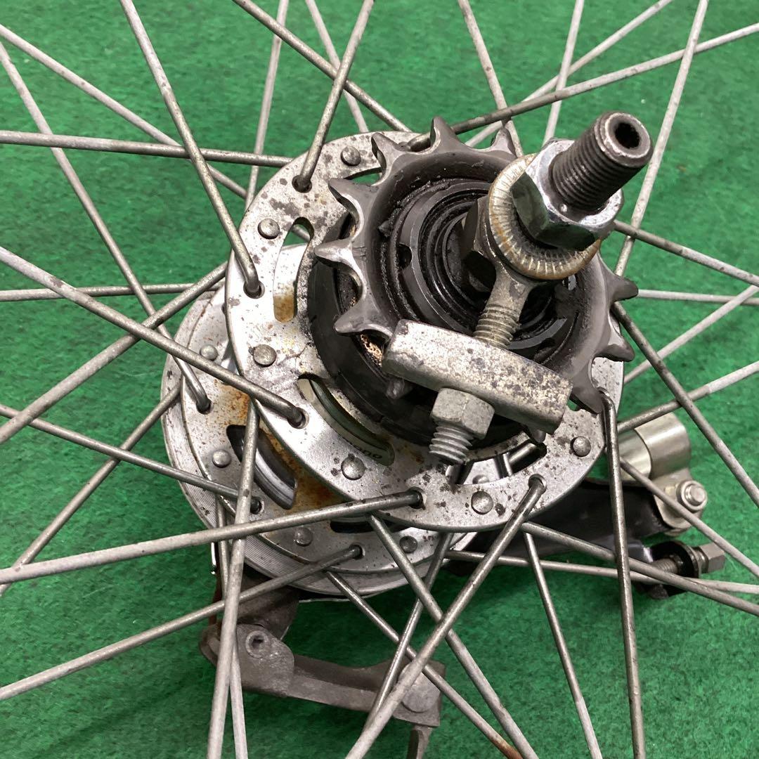 ステンレスリム　後輪 27x1-3/8 内装3段　27インチ ローラーブレーキ