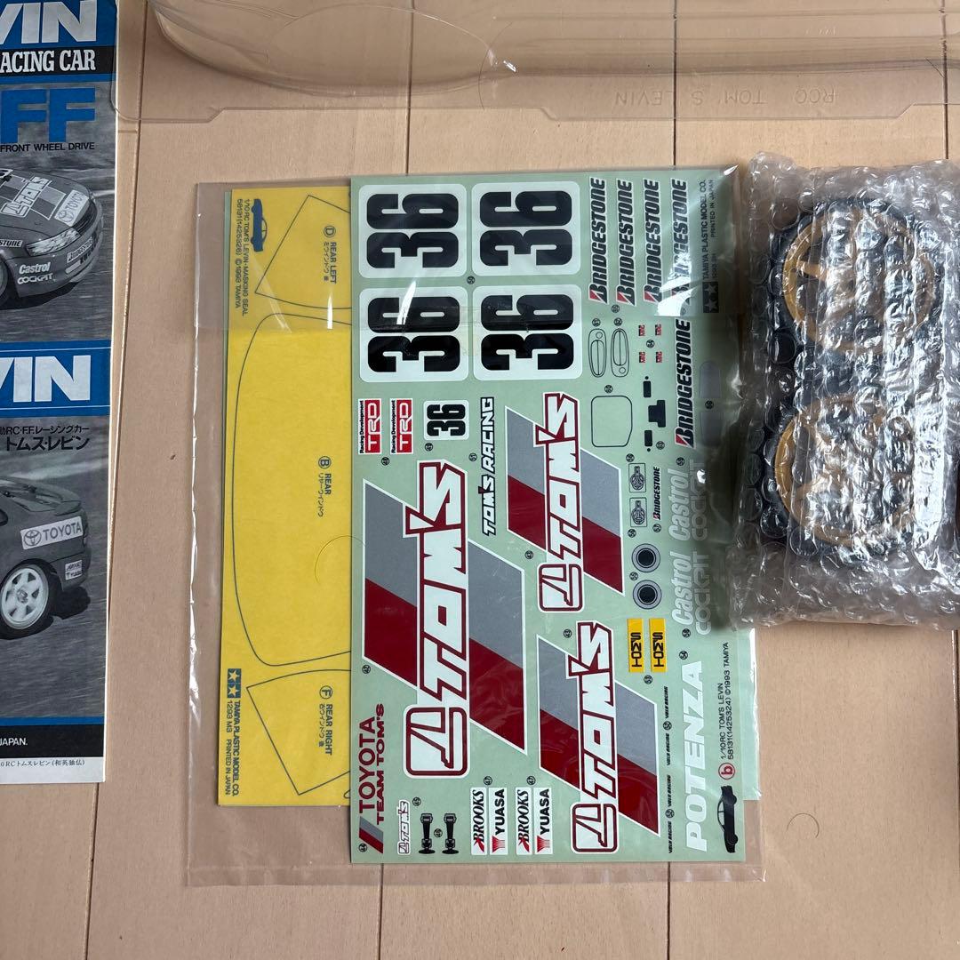 タミヤ　ラジコン　トムスレビン　スペアボディ　ホイールセット　ビンテージ