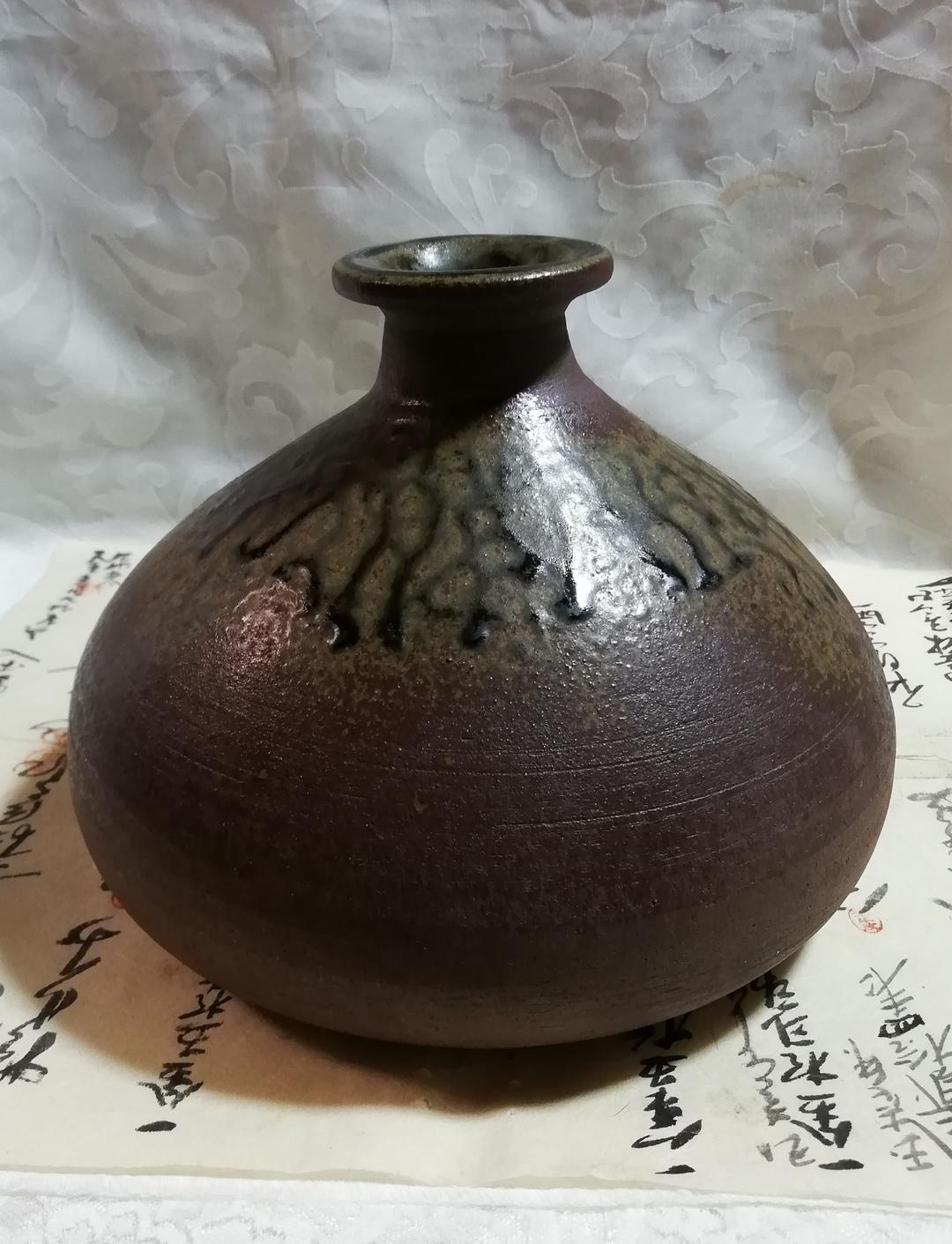 【お値下げ】骨董　備前焼の舟徳利