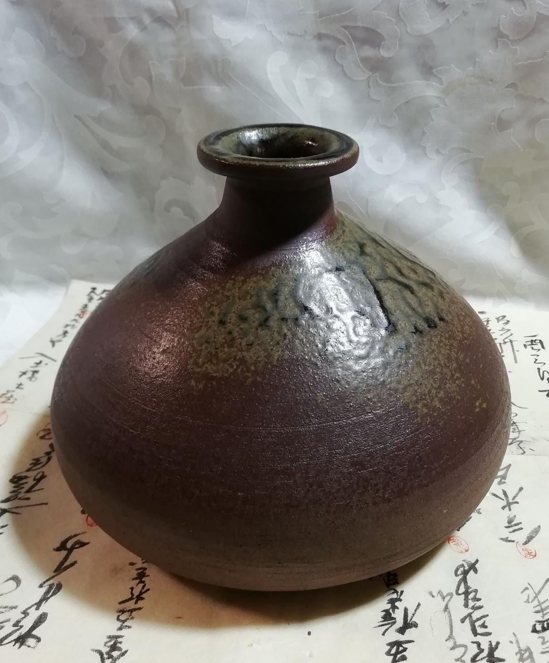 【お値下げ】骨董　備前焼の舟徳利