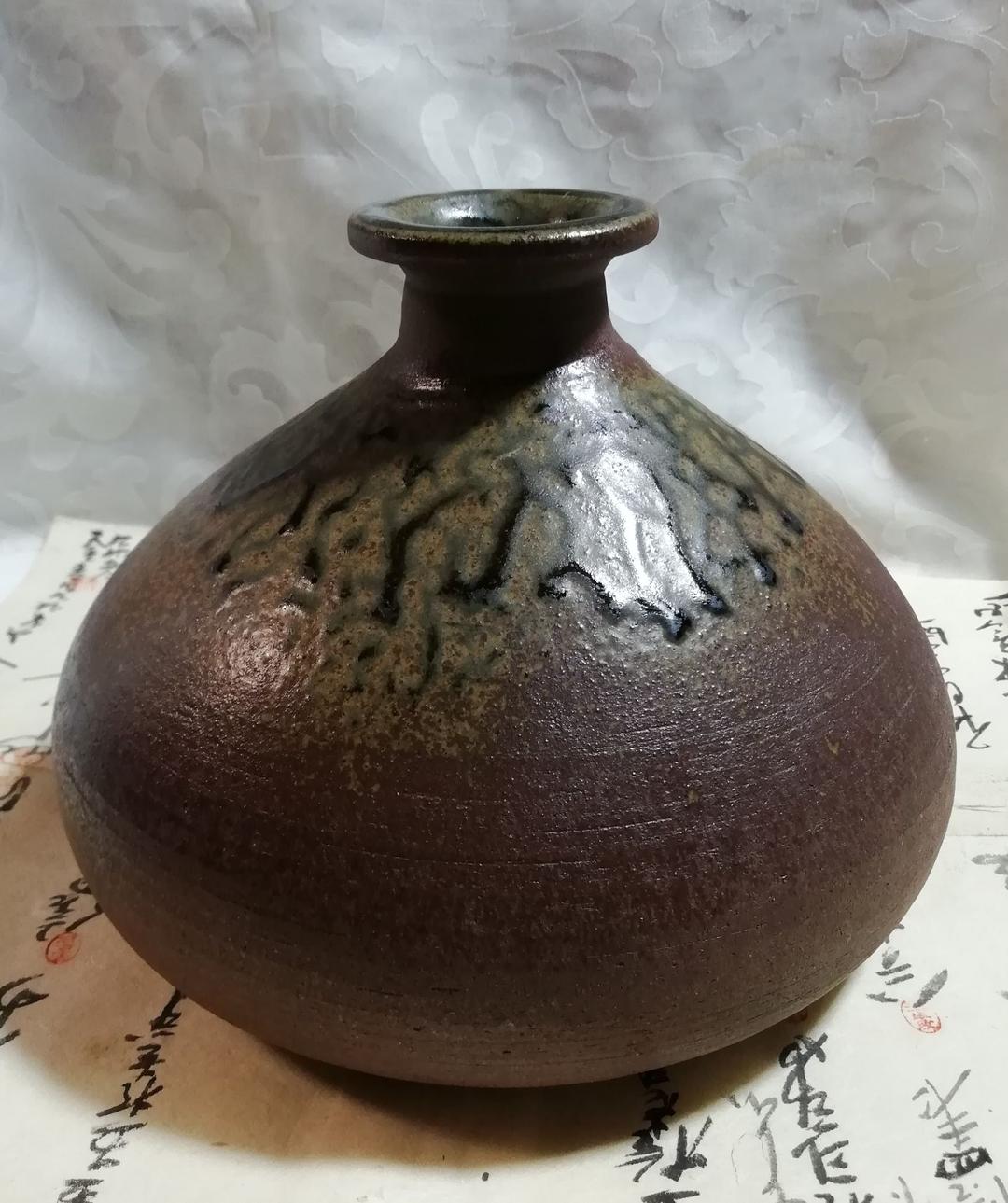 【お値下げ】骨董　備前焼の舟徳利